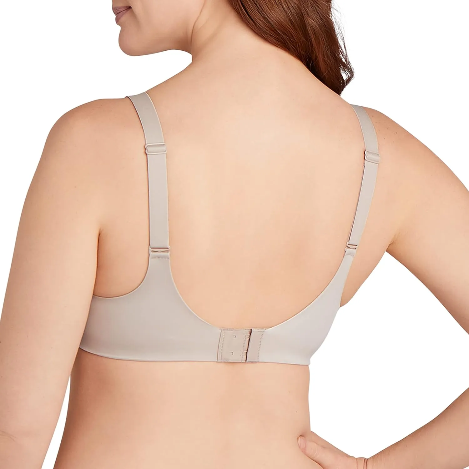 Bali Women's Comfort Revolution Wireless Bra, Soft Touch Convertible T-Shirt Bra, Full Coverage