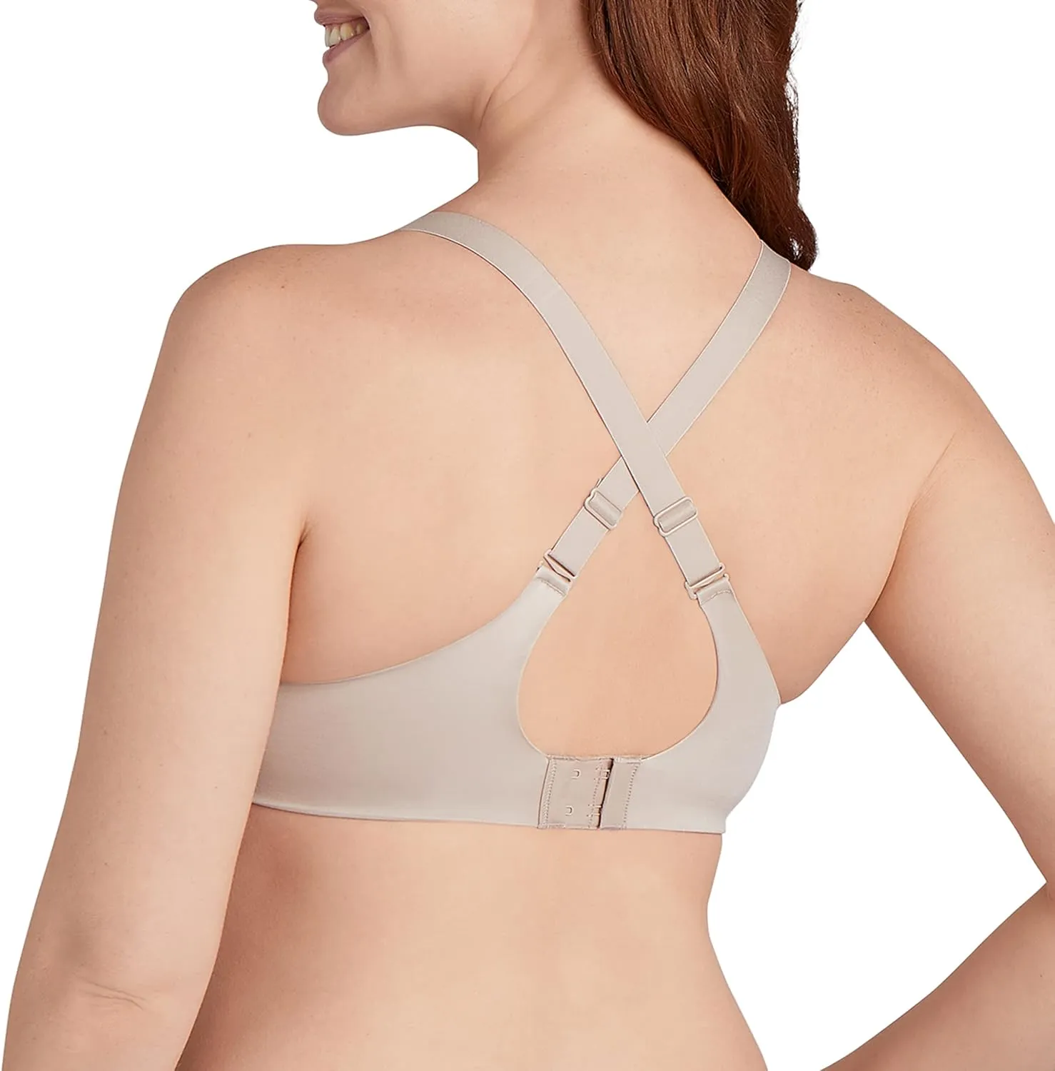 Bali Women's Comfort Revolution Wireless Bra, Soft Touch Convertible T-Shirt Bra, Full Coverage
