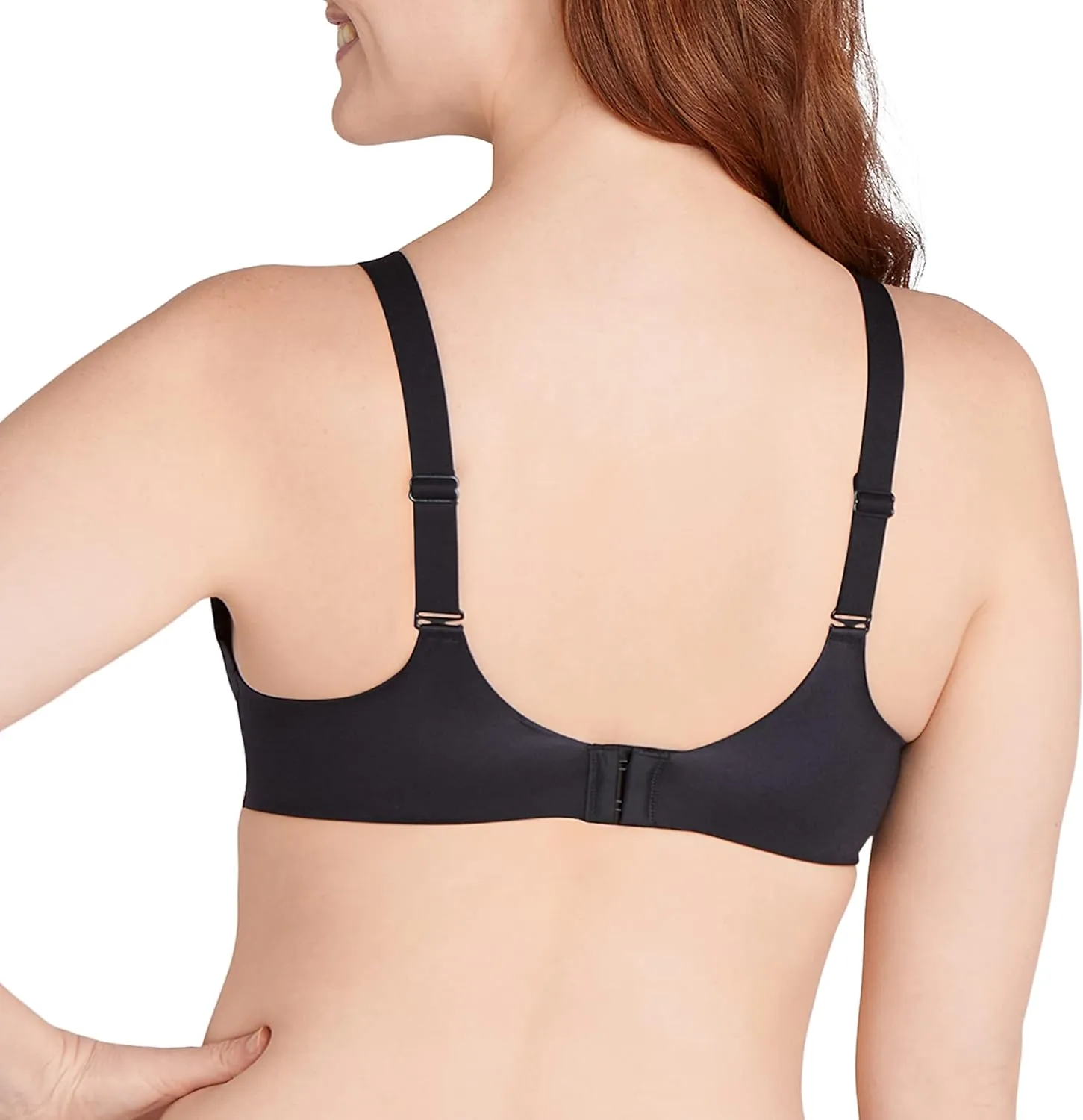 Bali Women's Comfort Revolution Wireless Bra, Soft Touch Convertible T-Shirt Bra, Full Coverage