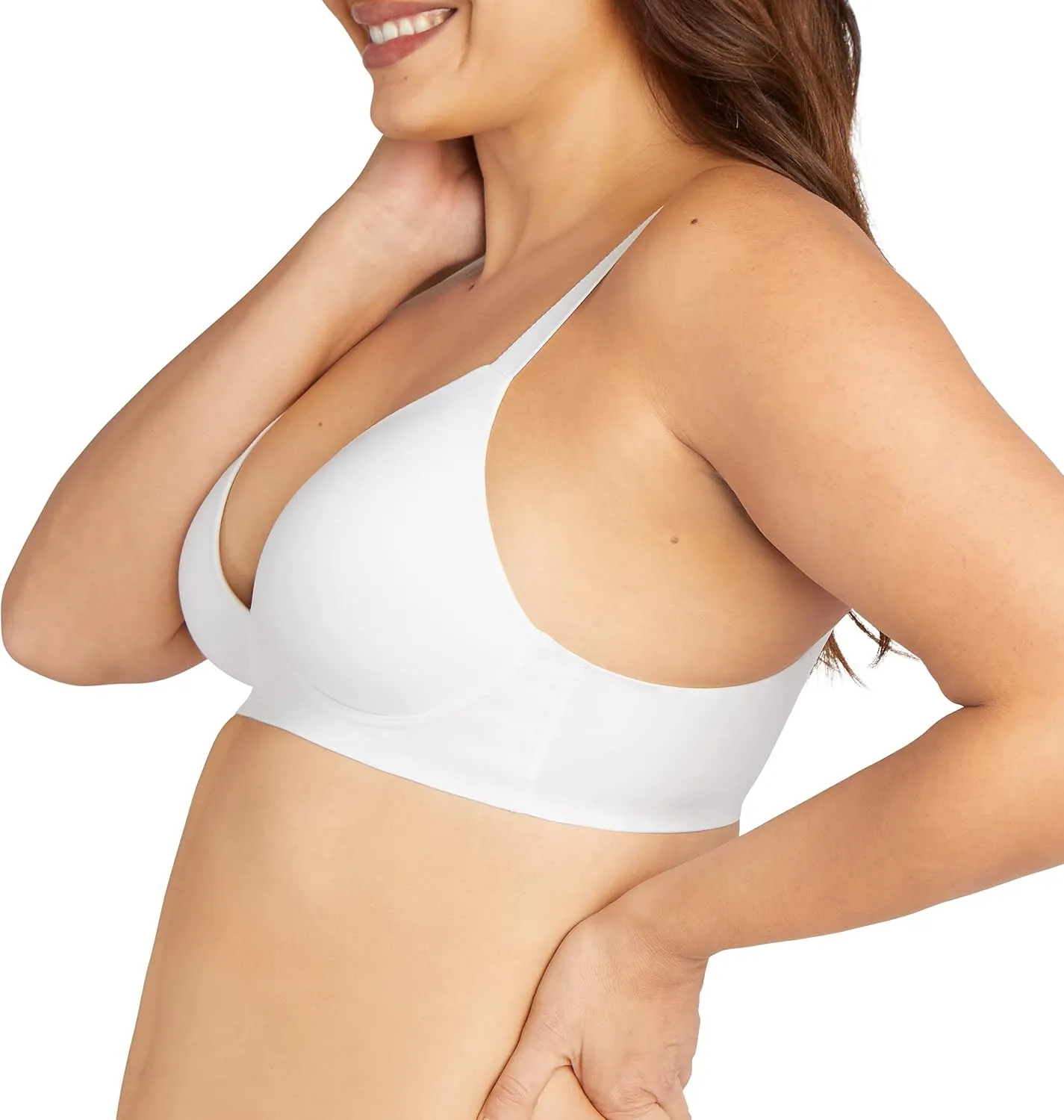 Bali Women's Comfort Revolution Wireless Bra, Soft Touch Convertible T-Shirt Bra, Full Coverage