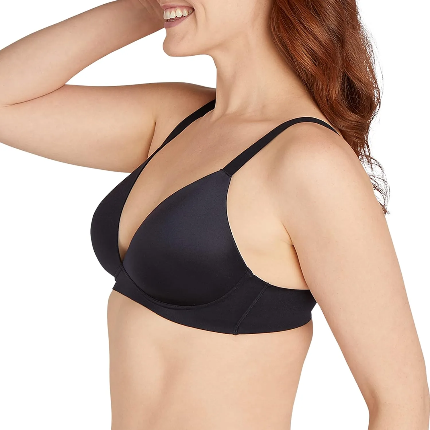 Bali Women's Comfort Revolution Wireless Bra, Soft Touch Convertible T-Shirt Bra, Full Coverage