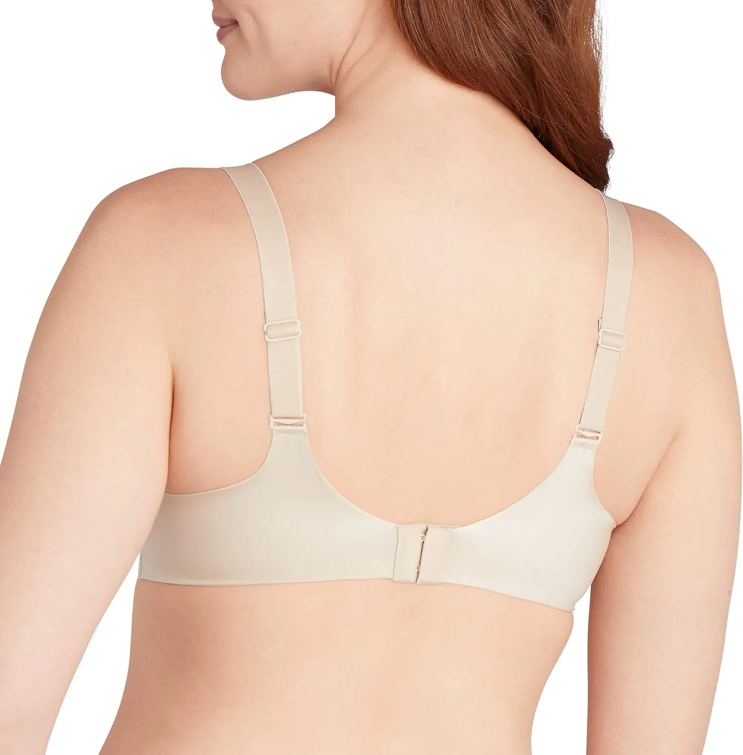 Bali Women's Comfort Revolution Wireless Bra, Soft Touch Convertible T-Shirt Bra, Full Coverage