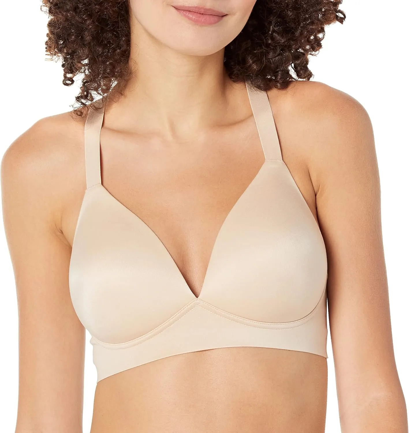 Bali Women's Comfort Revolution Wireless Bra, Soft Touch Convertible T-Shirt Bra, Full Coverage