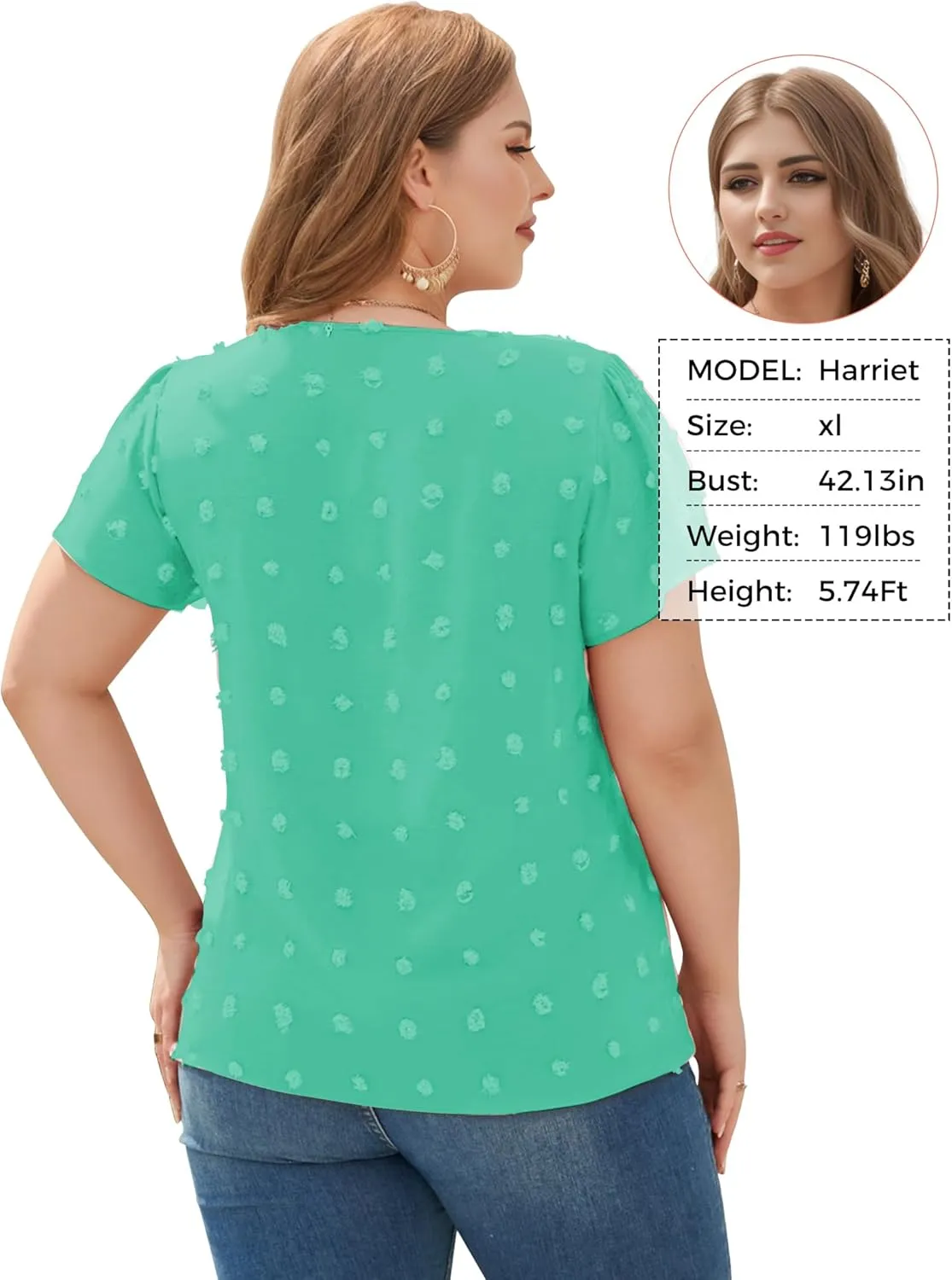 Blouses for Women Dressy Casual V Neck Ruffle Short Sleeve Flowy Tops Cute Summer Shirts Professional Business Tunic