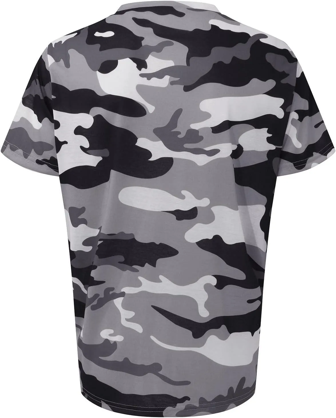 Casual Summer Camouflage Short Sleeve Shirt Plus Size Outdoor Fashion Tees Trendy Blouse T Shirt