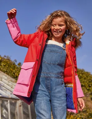 Cosy Waterproof Coat-Rosehip Red