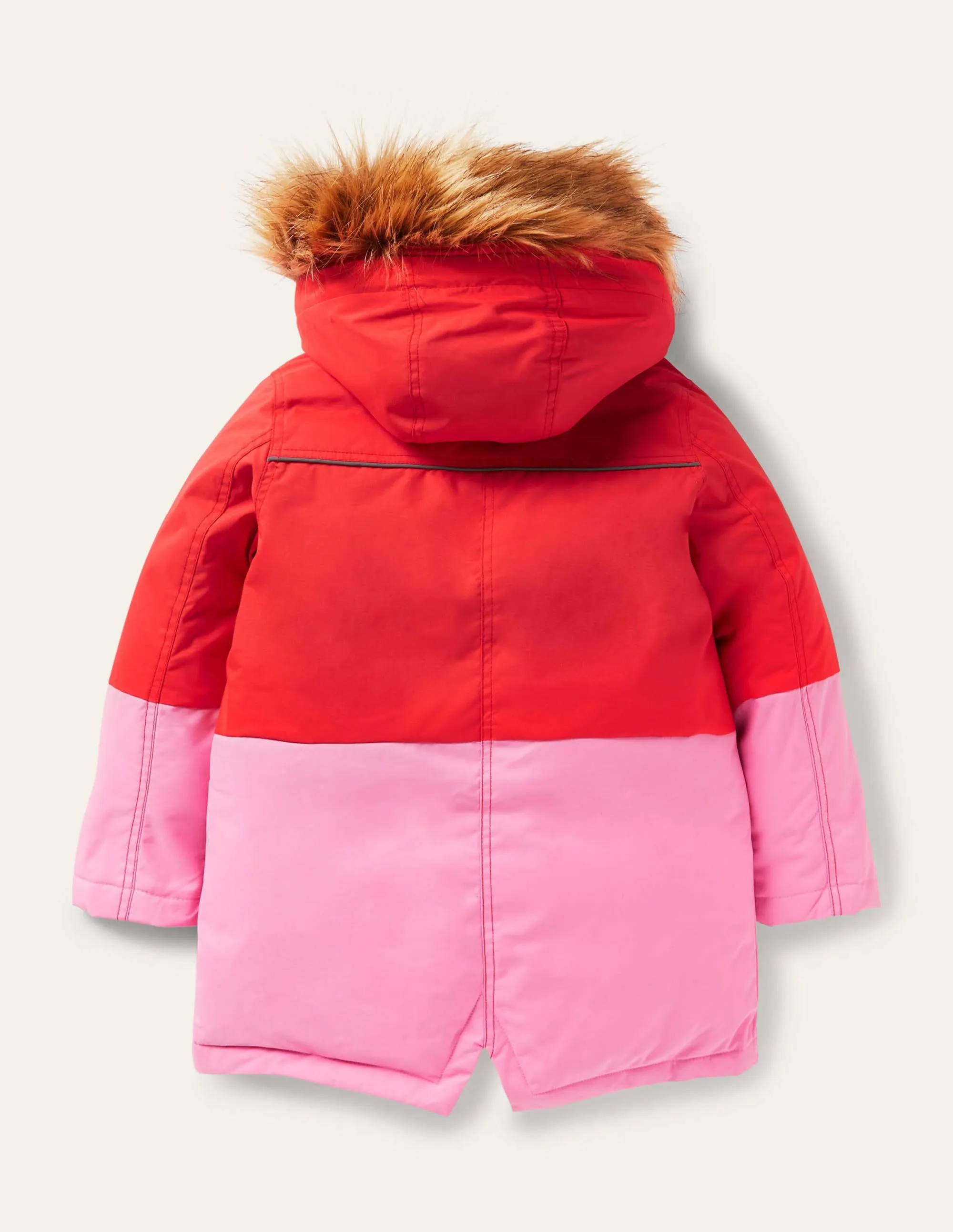 Cosy Waterproof Coat-Rosehip Red