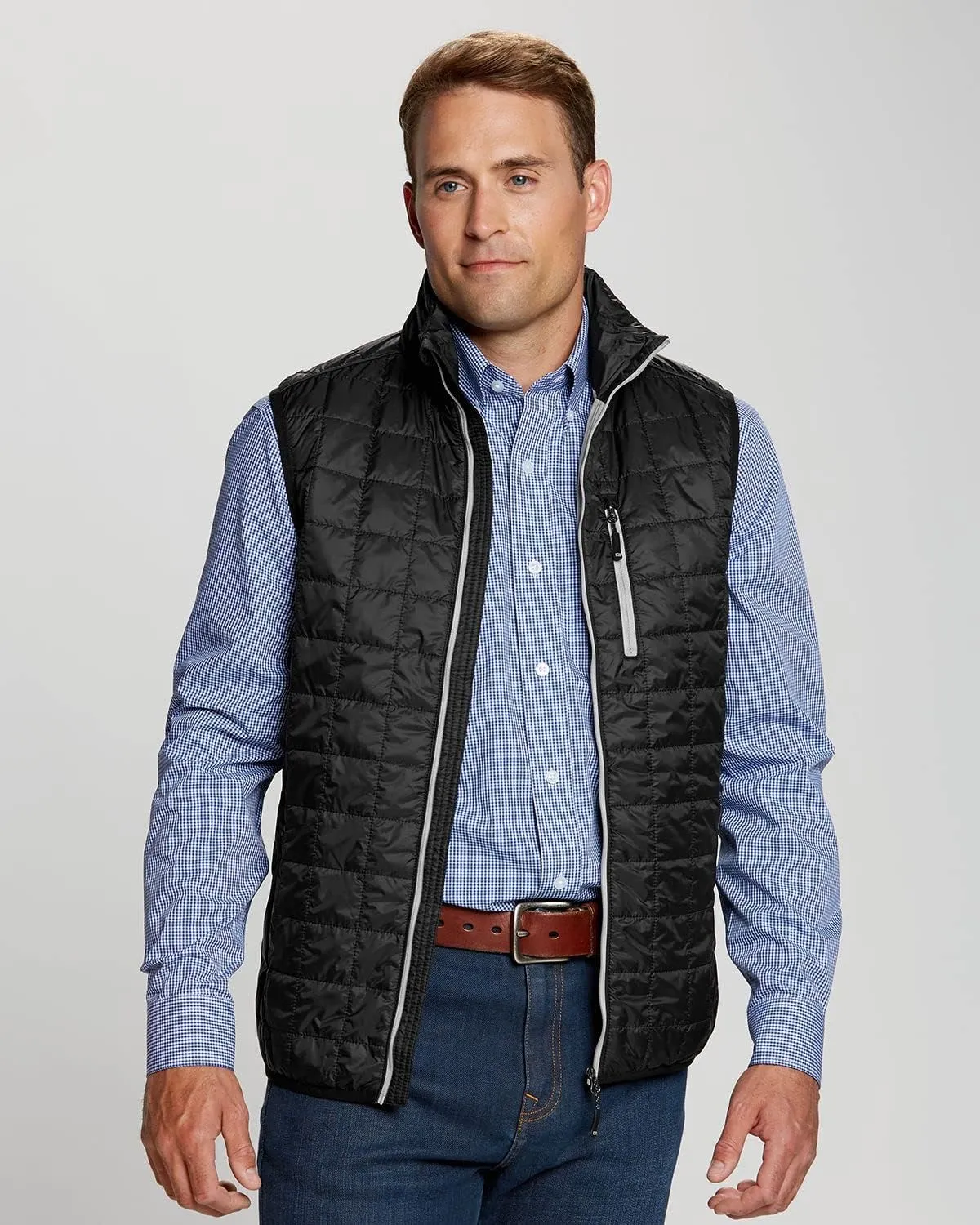 Cutter & Buck Men's Weather Resistant Primaloft Down Alternative Rainer Vest