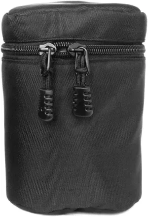 Deluxe Weather-Resistant Padded Nylon Camera Lens Case Protective Lens Storage Bag Pouch Fit Lens 85mmx130mm (DxH) For Canon Nikon Olympus Fuji Pentax Panasonic Sony Leica Sigma Tamron etc
