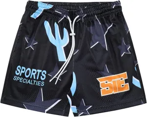 DIOTSR Mens Graphic Basketball Shorts Drawstring Running Workout Shorts Summer Cool Casual Shorts
