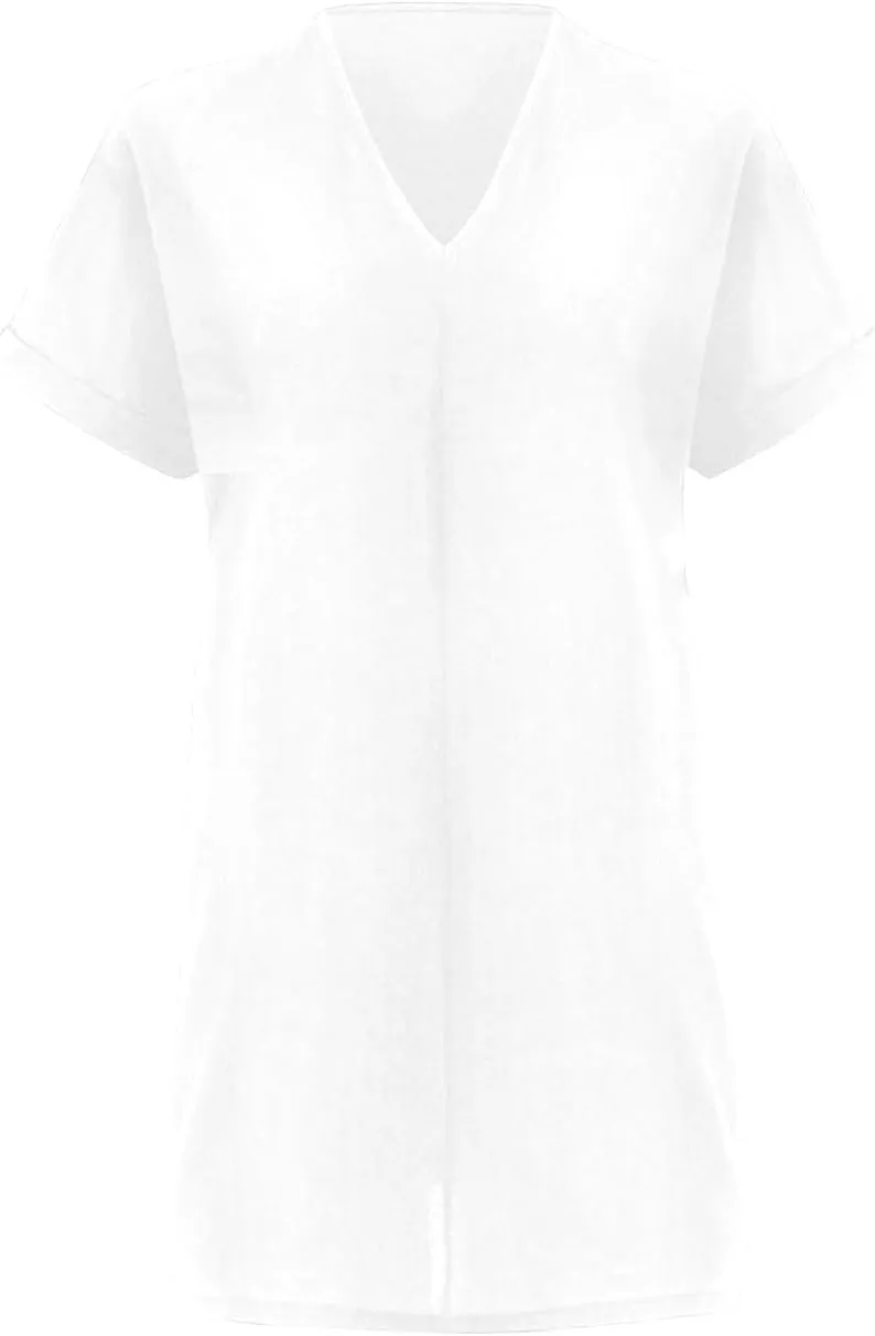 Dresses for Women V Neck Spring Summer Ruffle Short Sleeve Simple Mini Dress Casual Flowy Shift Graduation Dress with Pockets