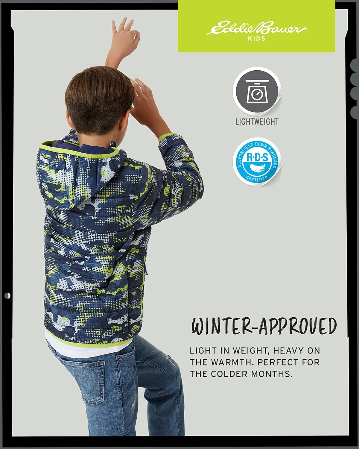 Eddie Bauer Boys' Jacket - CirrusLite Weather Resistant Down Coat for Boys - Insulated Quilted Bubble Puffer (3-20)