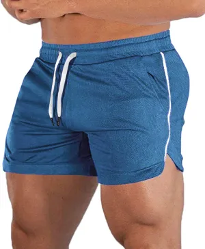 EVERWORTH Men's Athletic Shorts Gym Workout Short Shorts Casual Shorts Running Bodybuilding 5 Inch Inseam Shorts