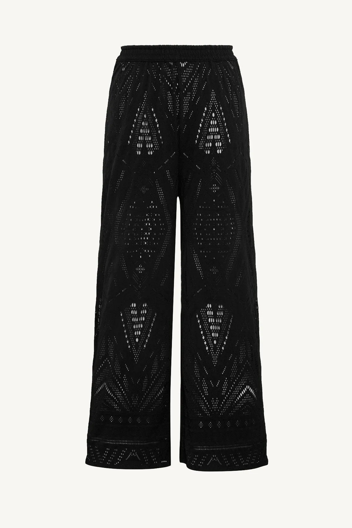 Farrah Pant - Black Calico Crochet