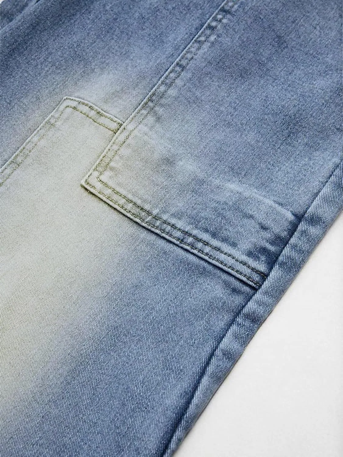 Flamingals Wide Leg Jeans for Women Drawsting Mid Waist Baggy Jeans Belted Wash Stitch Detai Trouser Jeans
