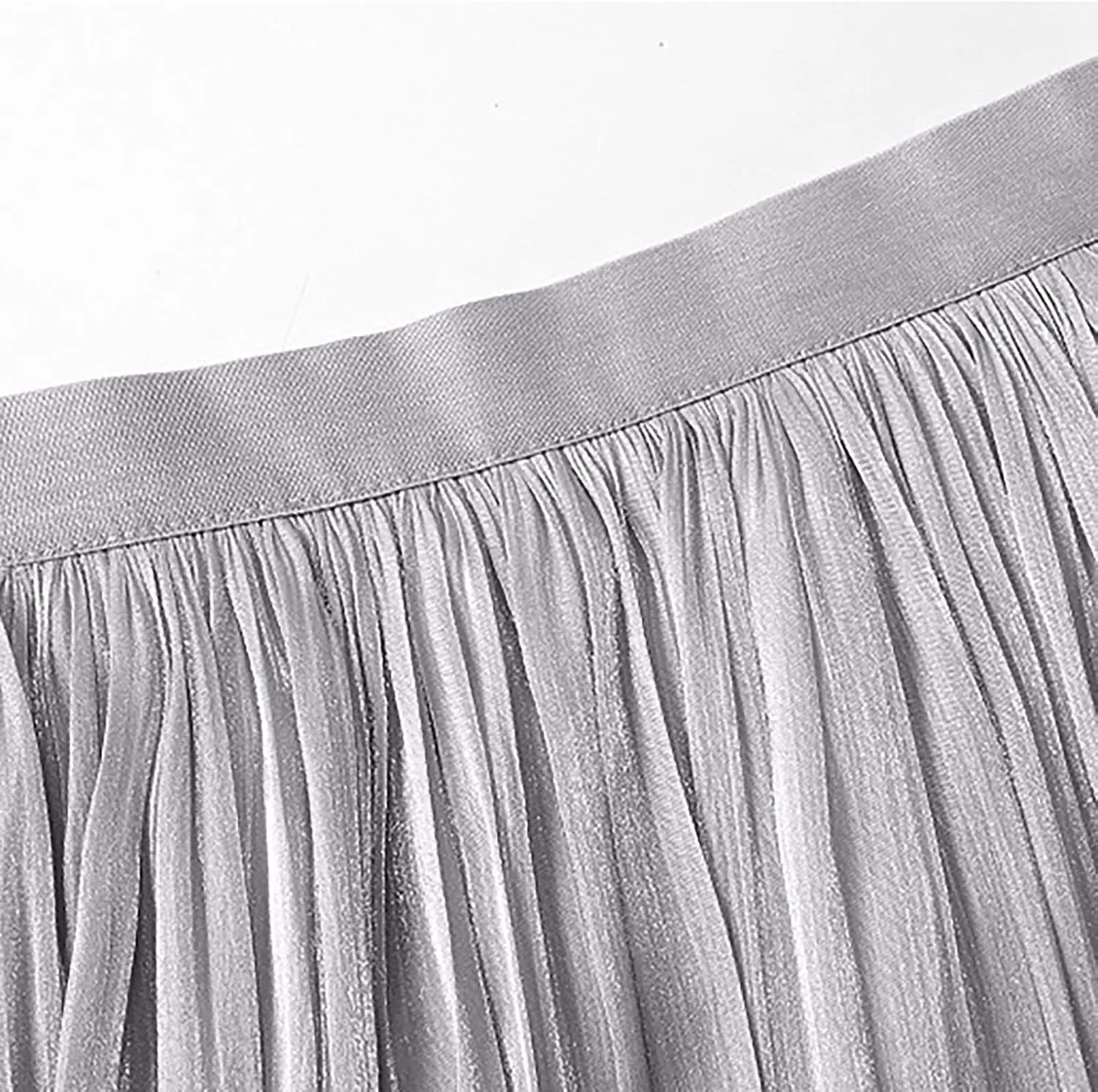 FZYLQY Plus Size Pleated Flare Midi Skirts for Women High Waisted Ruffle Boho Summer Beach Skirt Mid Length A Line Skirts
