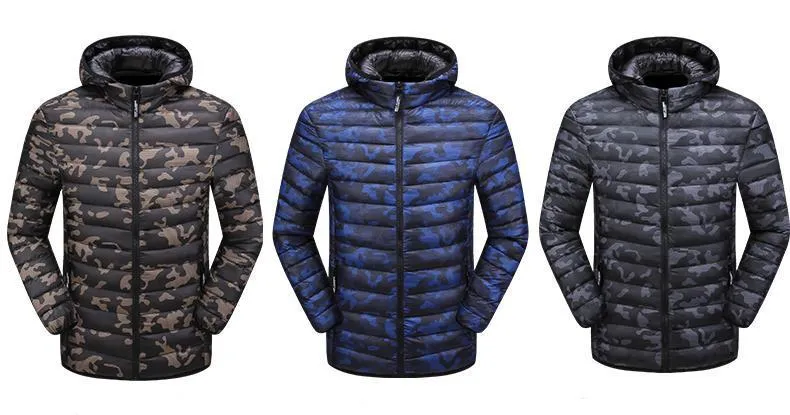 High Quality Padded Camouflage Jacket - 3 Colors