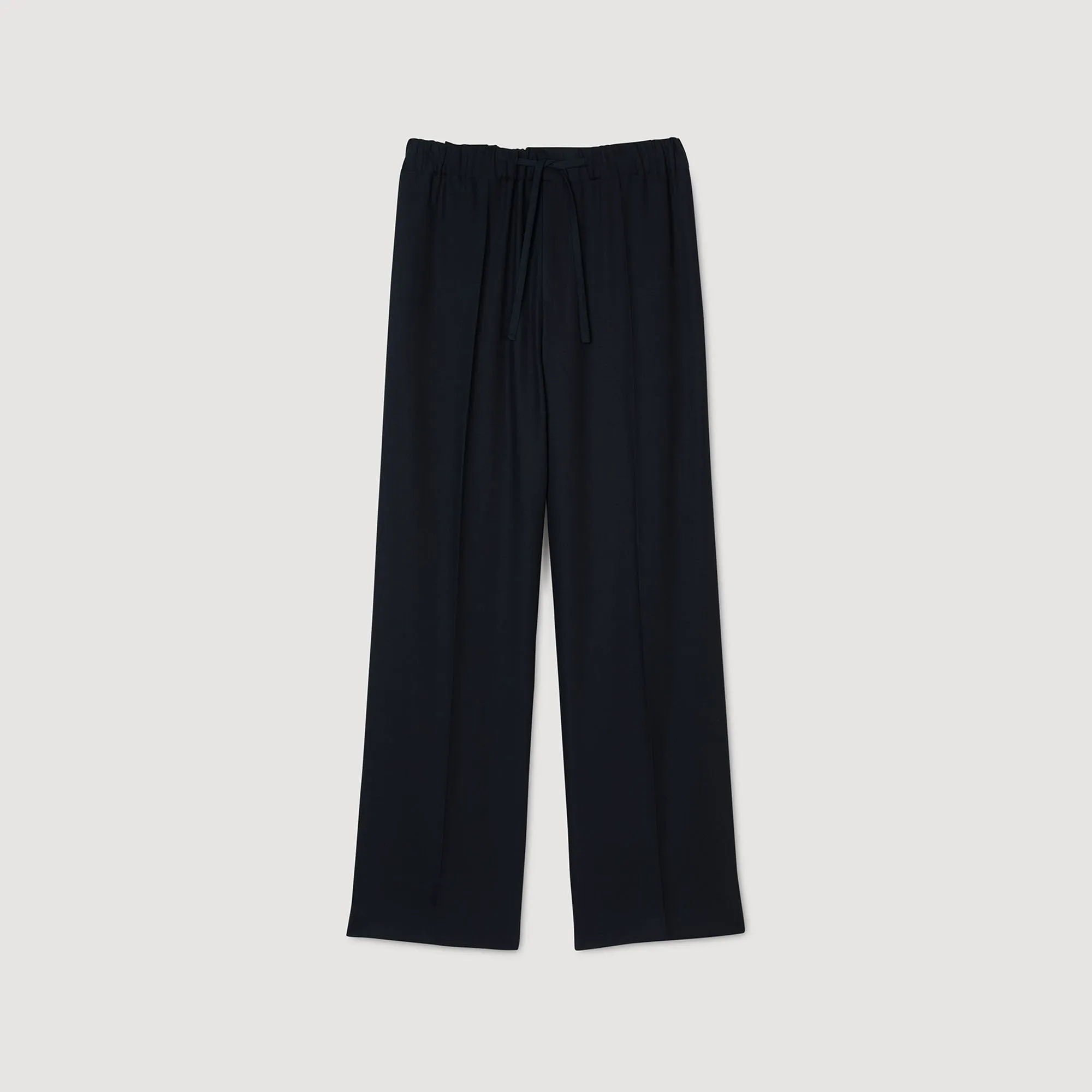 Jogging Large Elasticated Wide-Leg Trousers Midnightblue