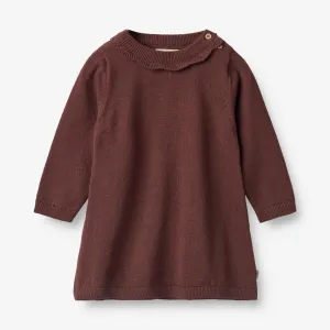 Knit Dress Nannie | Baby - aubergine