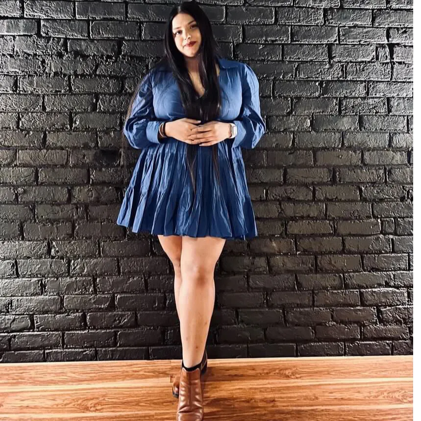 Liberty Blue Tier Dress