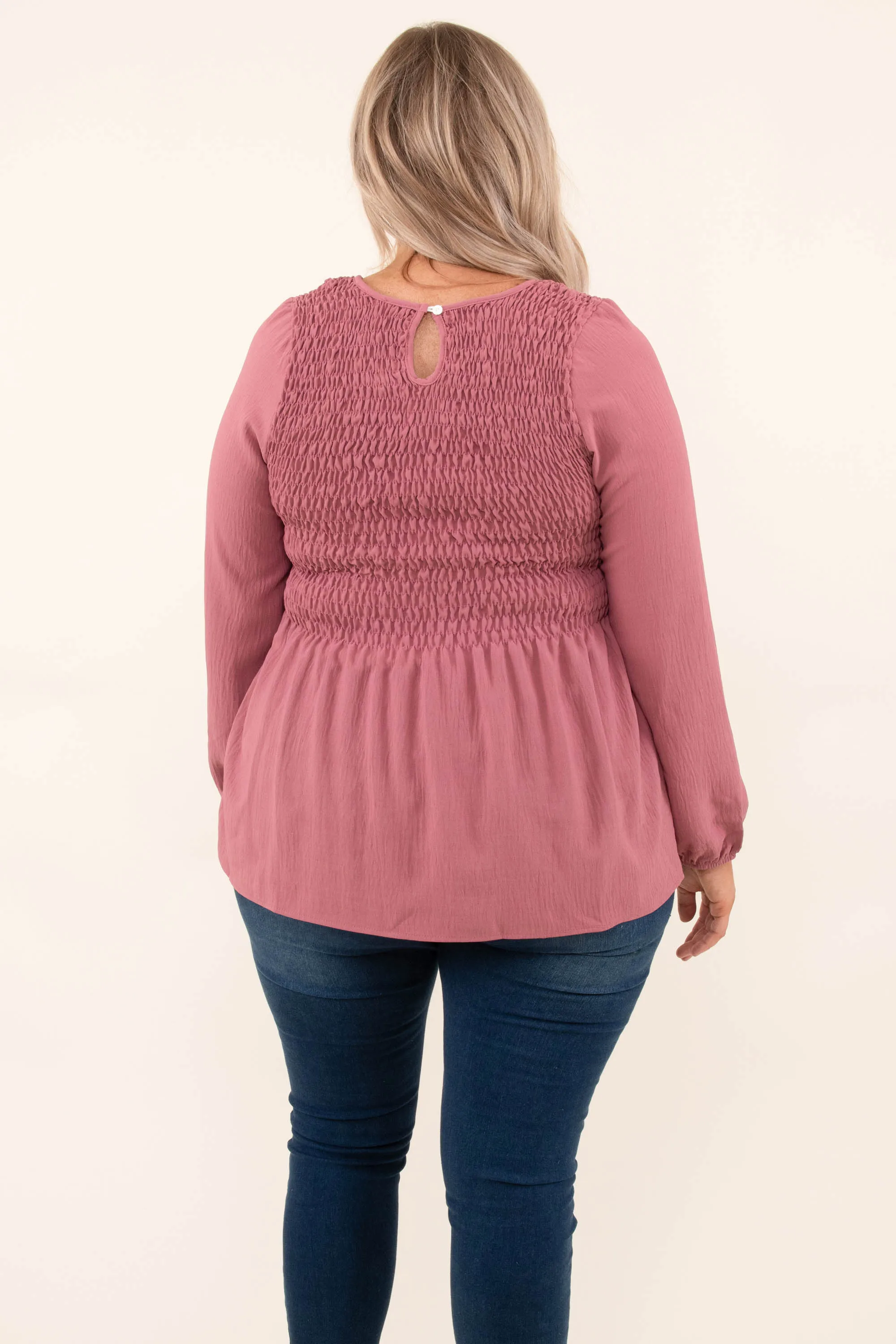 Live A Little, Love A Lot Blouse, Mullberry