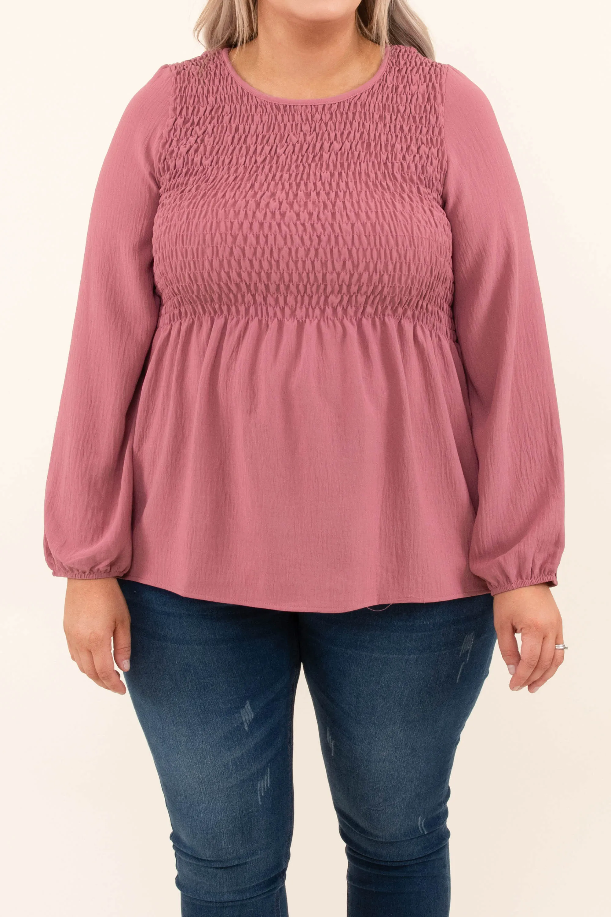 Live A Little, Love A Lot Blouse, Mullberry