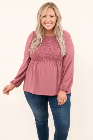 Live A Little, Love A Lot Blouse, Mullberry