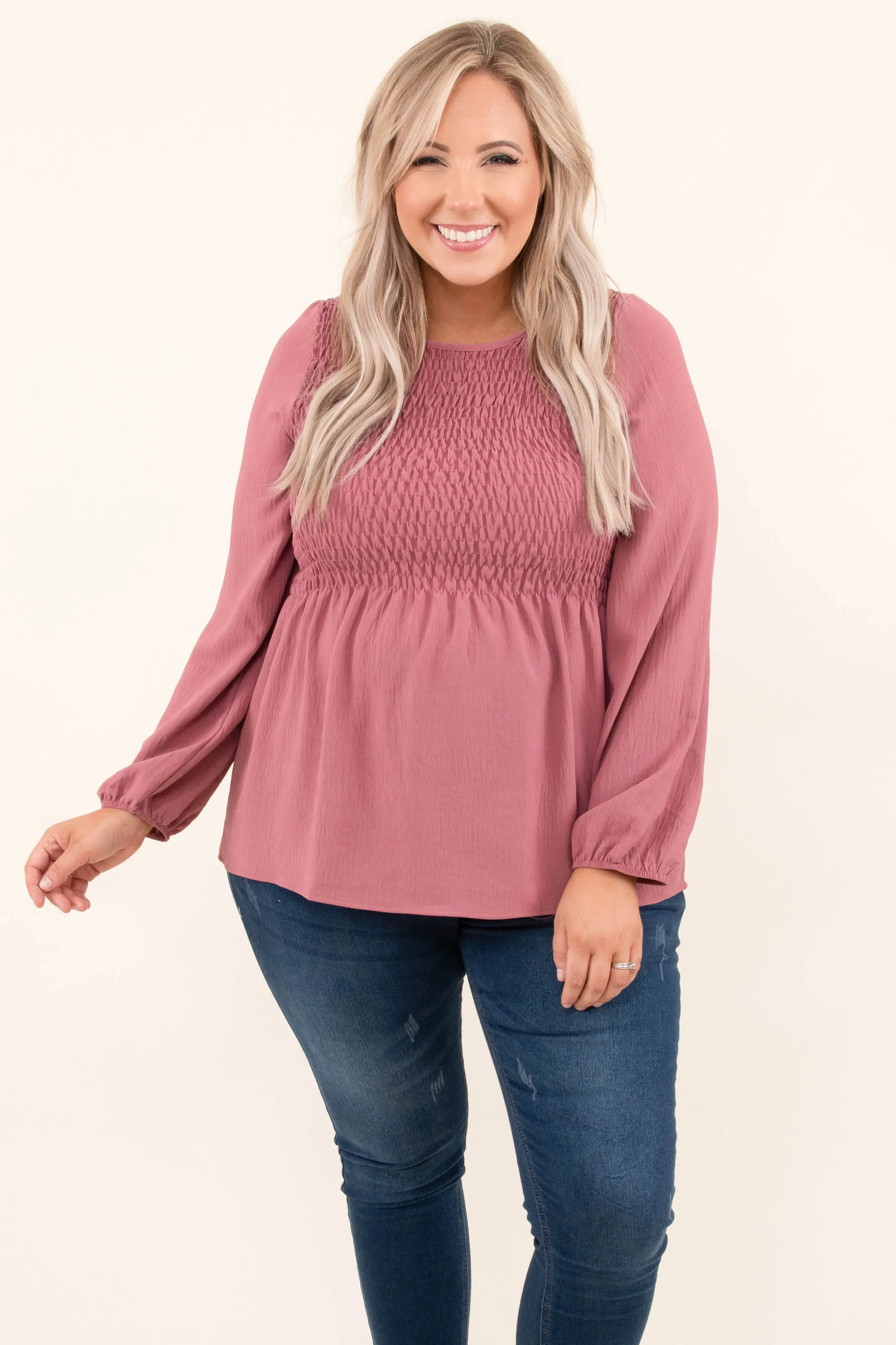 Live A Little, Love A Lot Blouse, Mullberry