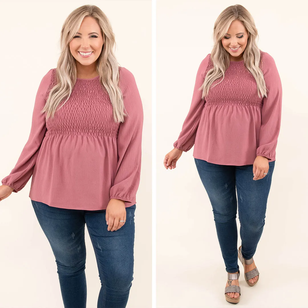 Live A Little, Love A Lot Blouse, Mullberry