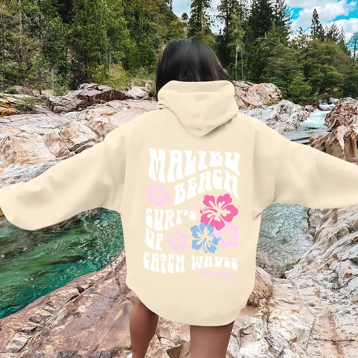 Love Like Jesus Letter Graphic Hoodies for Women Girls Oversized Long Sleeve Pocket Y2K Sweatshirt Tops