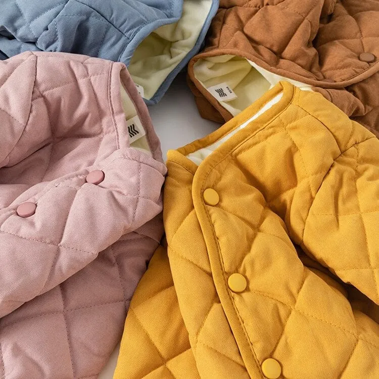 Luca Solid Color Quilted Jacket