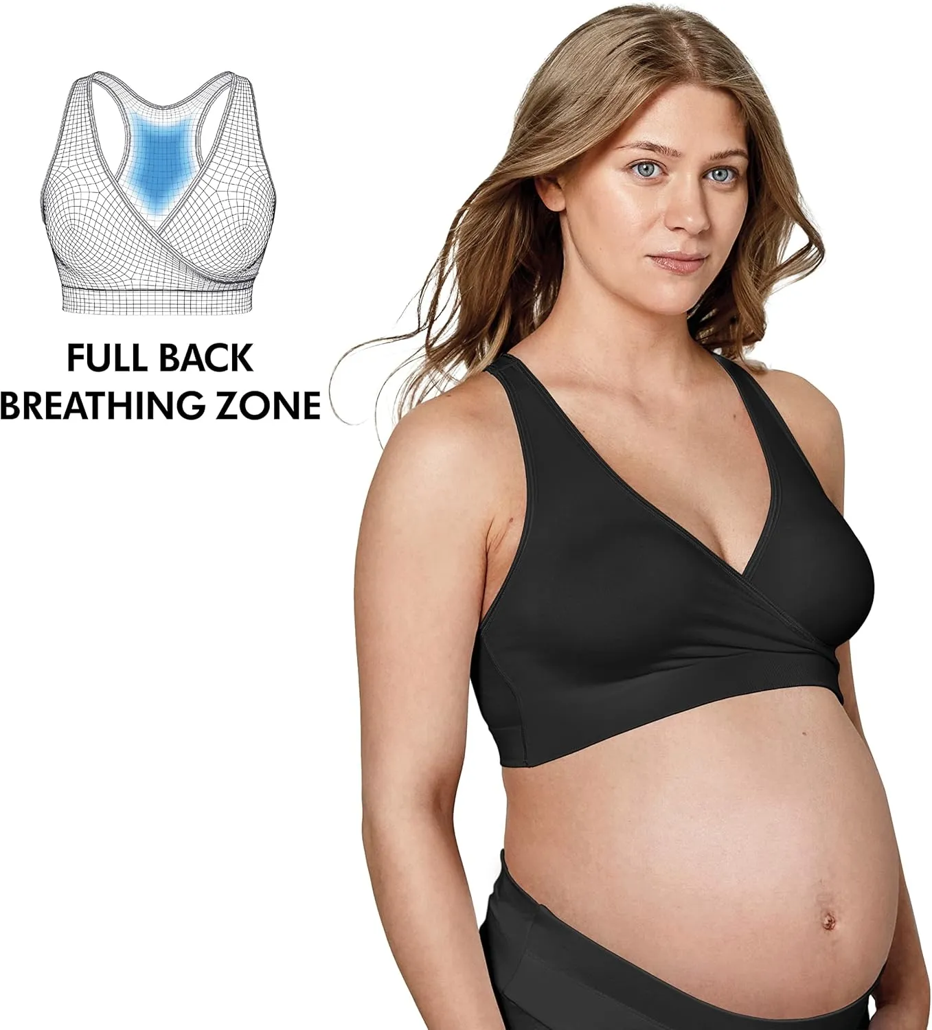 Medela Keep Cool Sleep Bra | Seamless Maternity & Nursing Bra with Full Back Breathing Zone and Soft Touch Fabric
