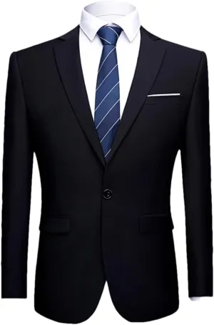 Men Casual Slim Suit Jacket Formal Business Social Blazers Wedding Party Plus Size Blazers