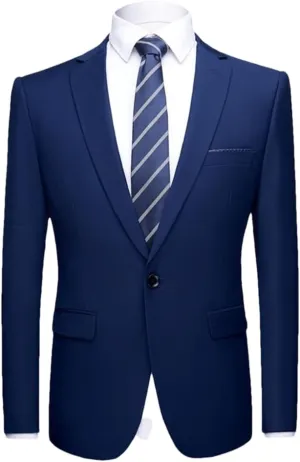 Men Casual Slim Suit Jacket Formal Business Social Blazers Wedding Party Plus Size Blazers