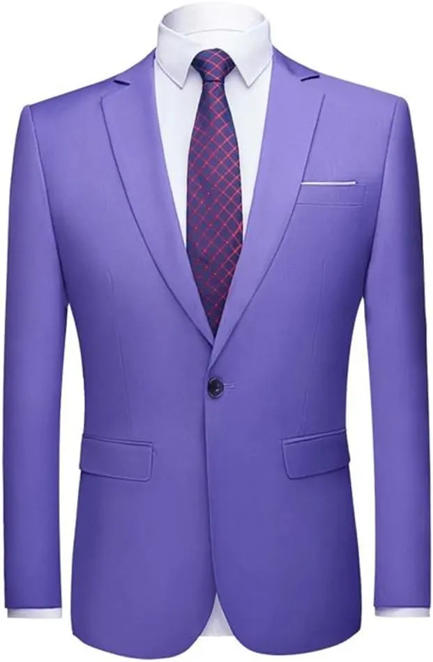 Men Casual Slim Suit Jacket Formal Business Social Blazers Wedding Party Plus Size Blazers
