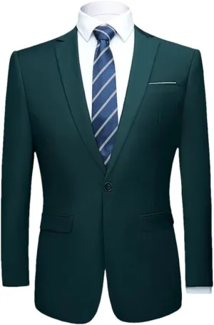 Men Casual Slim Suit Jacket Formal Business Social Blazers Wedding Party Plus Size Blazers