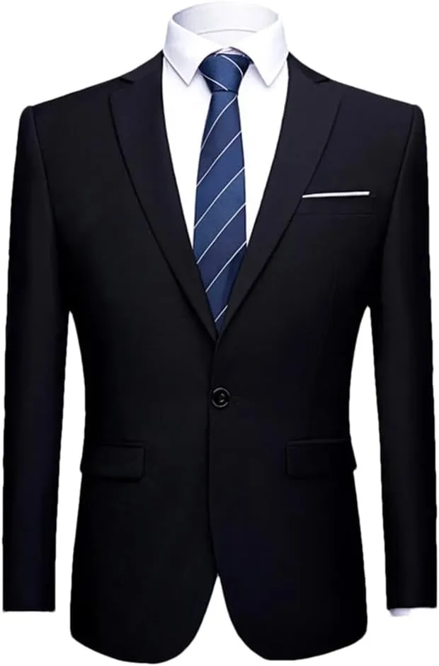 Men Casual Slim Suit Jacket Formal Business Social Blazers Wedding Party Plus Size Blazers