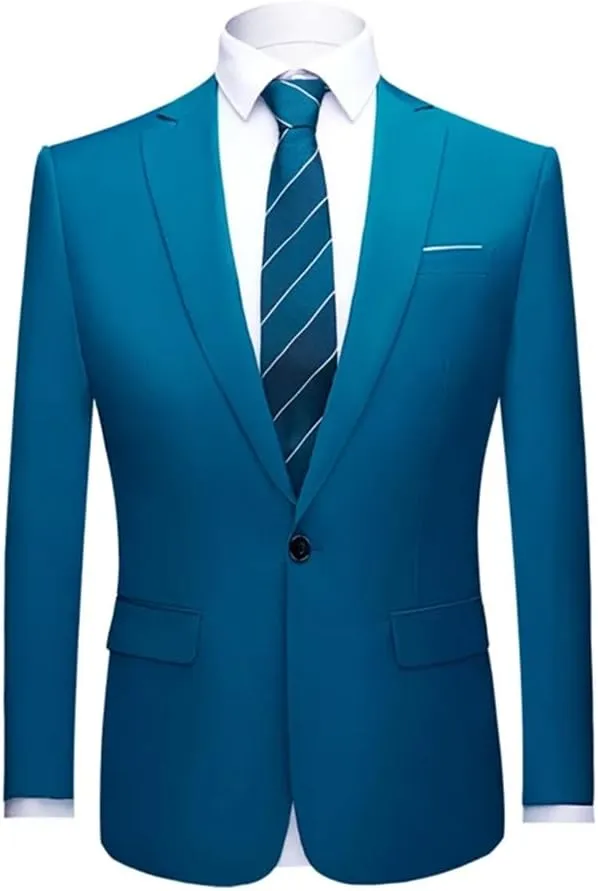 Men Casual Slim Suit Jacket Formal Business Social Blazers Wedding Party Plus Size Blazers