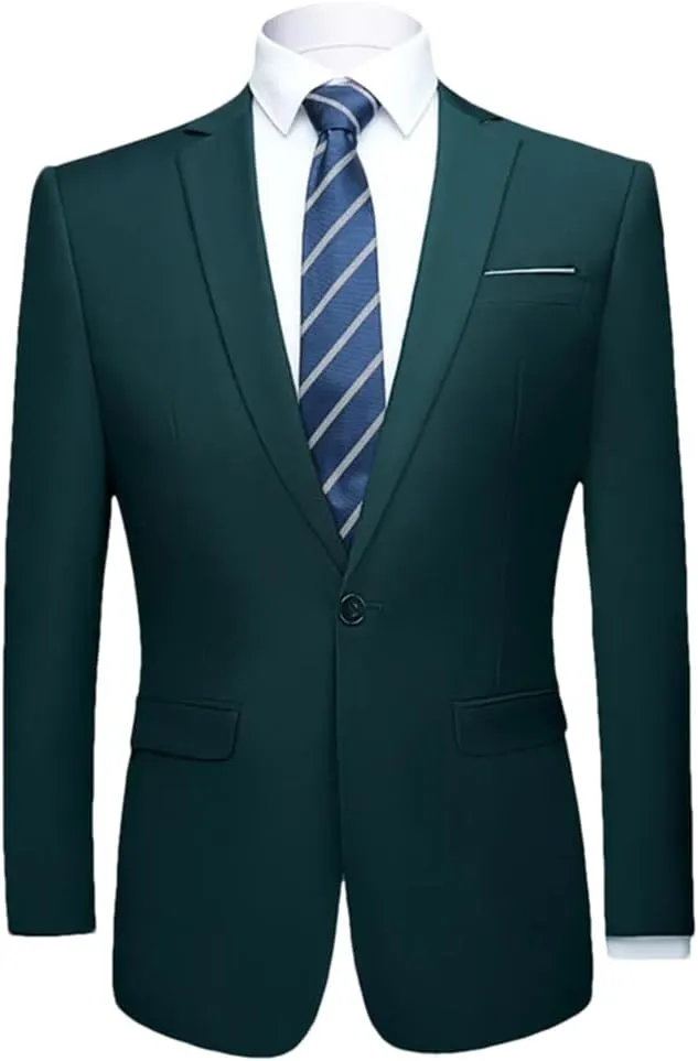 Men Casual Slim Suit Jacket Formal Business Social Blazers Wedding Party Plus Size Blazers