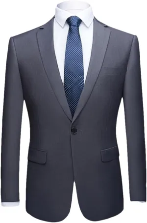 Men Casual Slim Suit Jacket Formal Business Social Blazers Wedding Party Plus Size Blazers
