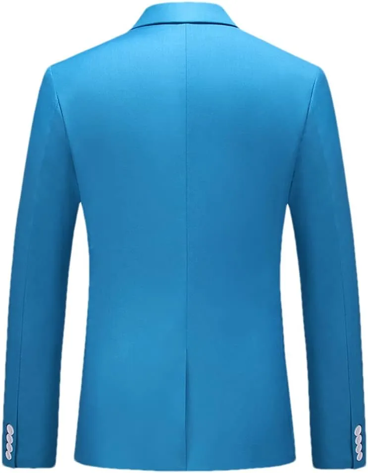 Men Solid Suit Jackets Casual Business Formal Blazer Jacket Mens Formal Wedding Party Blazers