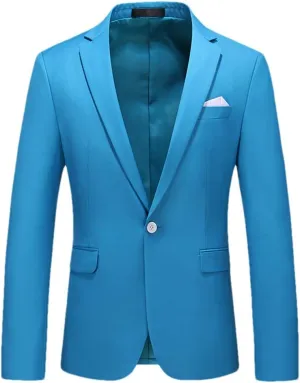 Men Solid Suit Jackets Casual Business Formal Blazer Jacket Mens Formal Wedding Party Blazers