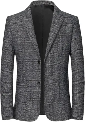 Men Spring Plaid Blazers Jackets Men Business Formal Suits Jackets Male Autumn Casual Slim Fit Blazers Coats