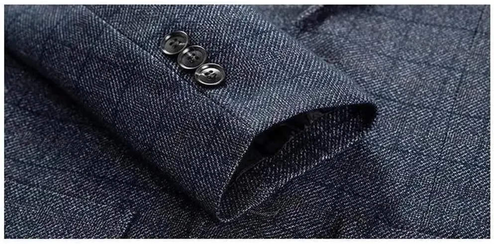 Men Spring Plaid Blazers Jackets Men Business Formal Suits Jackets Male Autumn Casual Slim Fit Blazers Coats