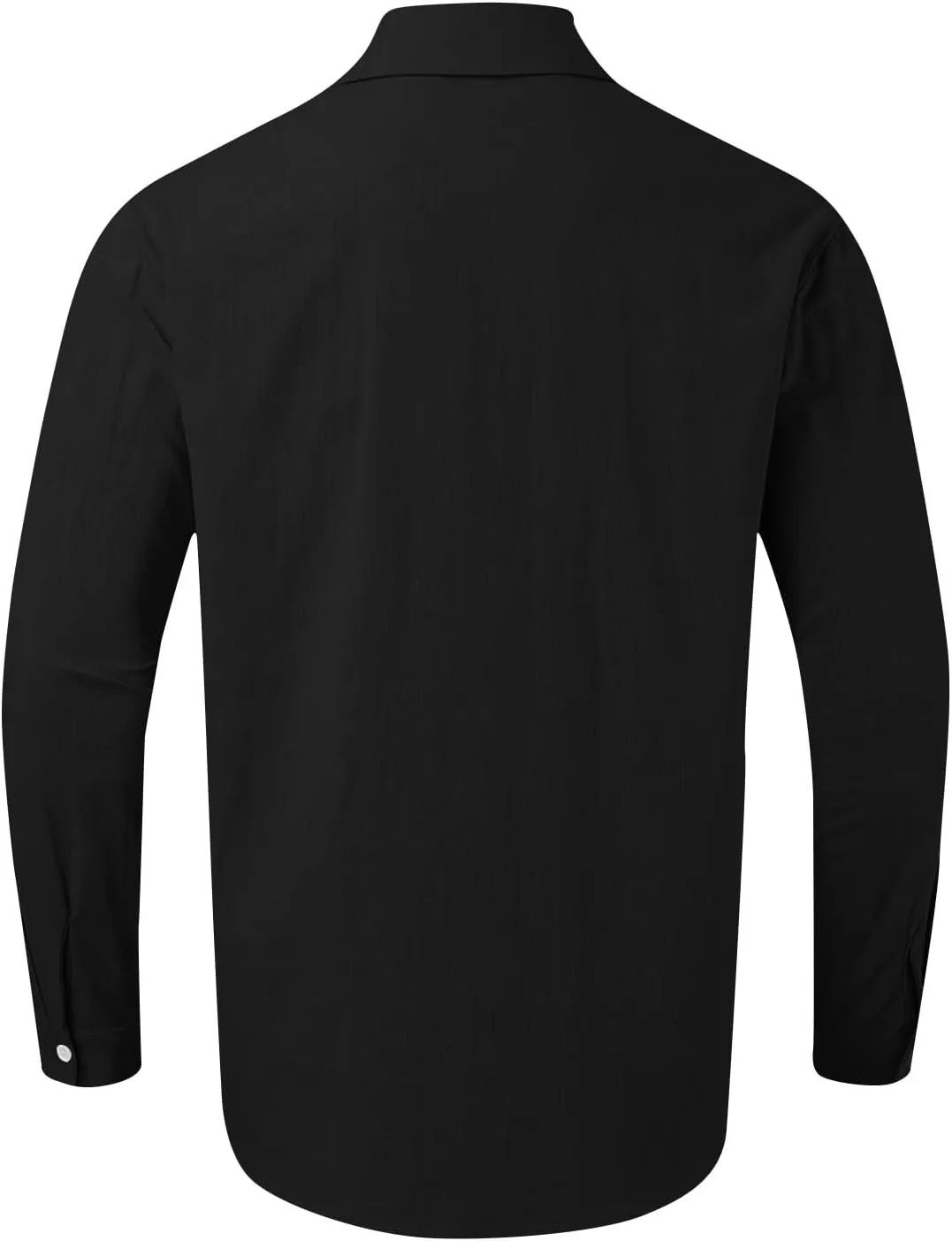 Mens Cotton Linen Shirts Casual Long Sleeve Button Down Shirt Beach Vacation Lightweight Breathable Blouses