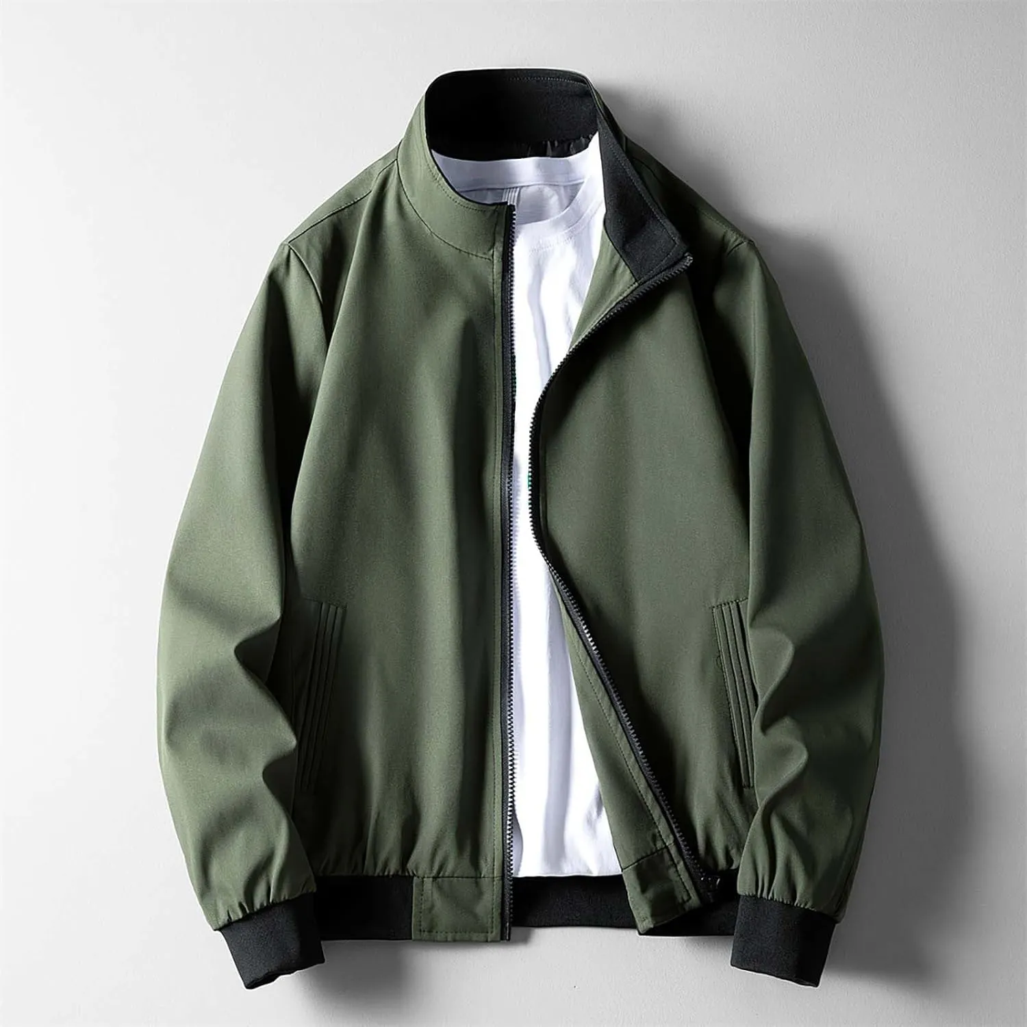 Mens Flannel Shirts All Casual Baseball Jacket Mens Jackets Black Sweatshirt Men Rain Mens Jackets Casual Stylish