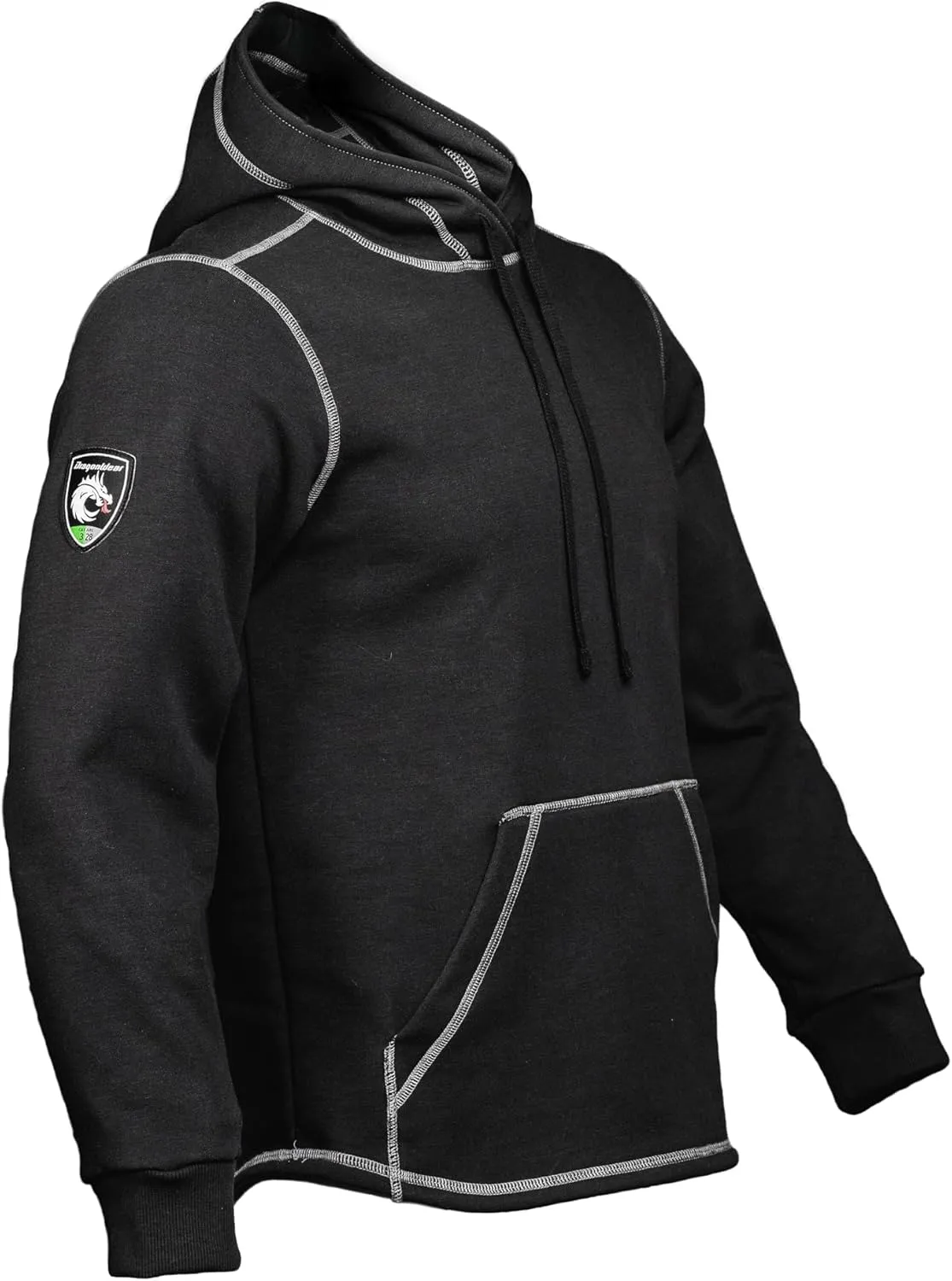 Men's FR Pullover Hoodie Cold Weather Resistant 12.3oz Inherently Flame Resistant Sweatshirt CAT3 NFPA70E NFPA2112