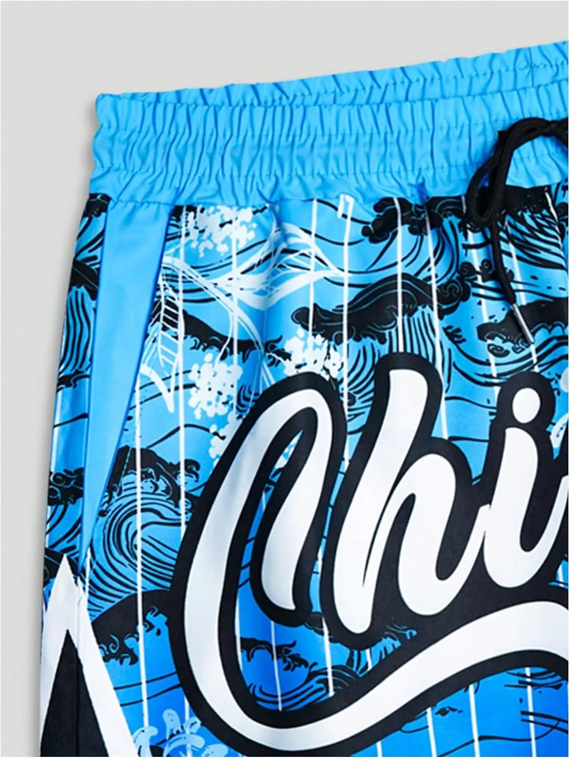 Men's Graphic Shorts Drawstring Waist Athletic Workout Shorts Casual Track Shorts Streetwear