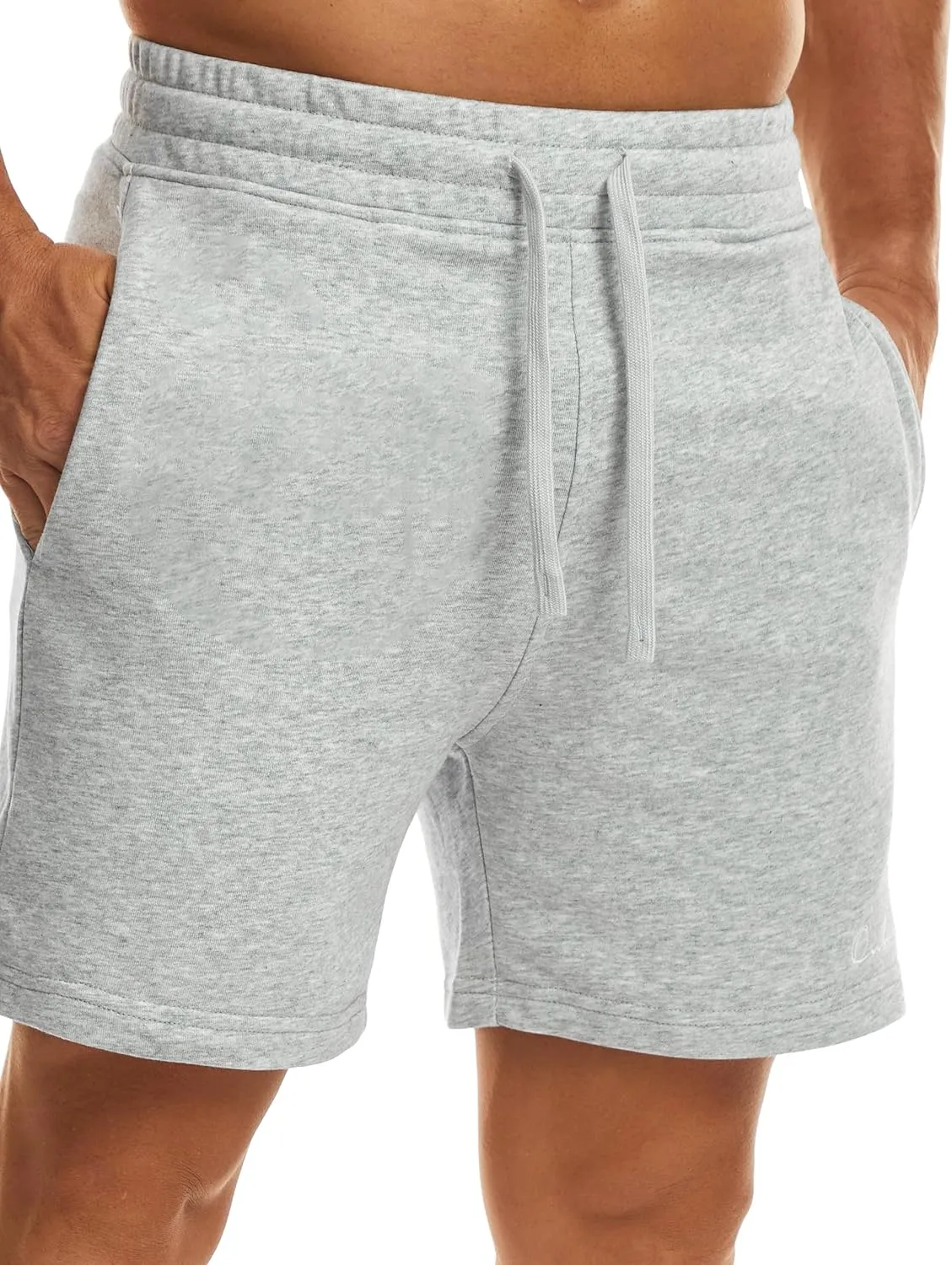 Ouber Men's Cotton Sweat Shorts Athletic Gym Workout Shorts Sporty Casual Shorts