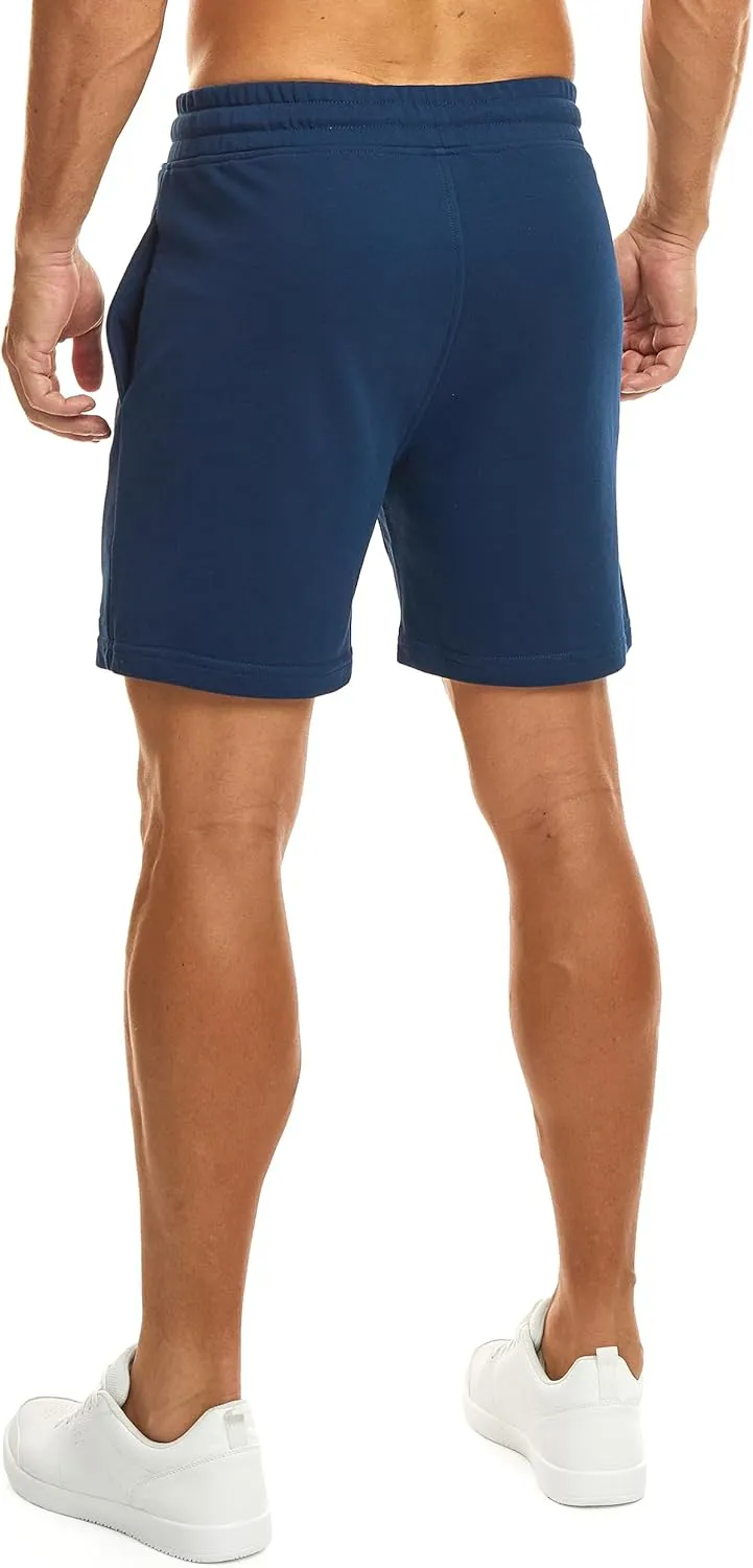 Ouber Men's Cotton Sweat Shorts Athletic Gym Workout Shorts Sporty Casual Shorts